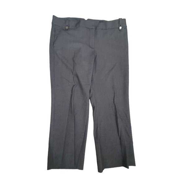 LOFT Marisa Trouser Dress Pants Gray Womens Size 14 Pockets Professional - Picture 1 of 10